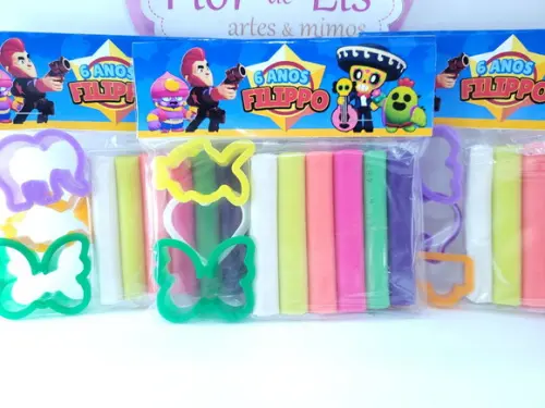 Massinha Personalizada Brawl Stars Game com Cortadores