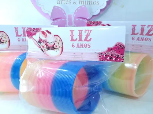 Mola Maluca Personalizada Boiadeira Fazendinha Rosa