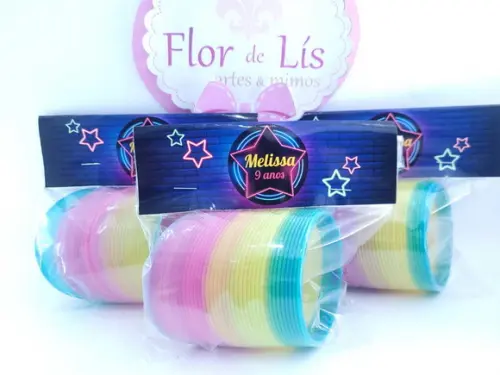 Mola Maluca Personalizada Neon Balada Lembrancinha