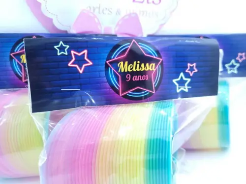Mola Maluca Personalizada Neon Balada Lembrancinha