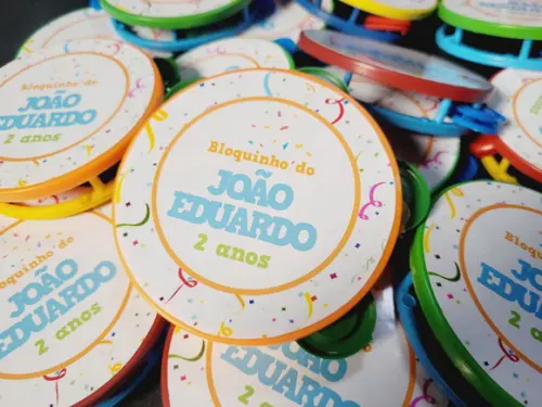 Pandeiro Pequeno Colorido de Carnaval Festa Bloquinho