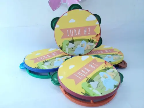 Pandeiro Pequeno Dinossauro Baby Lembrancinha