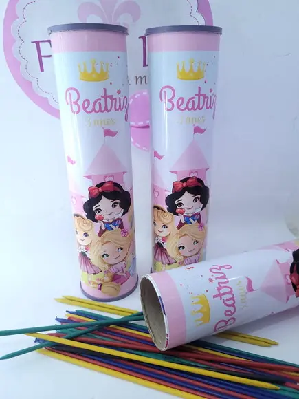 Pega Vareta Personalizado Princesas Lembrancinha Menina