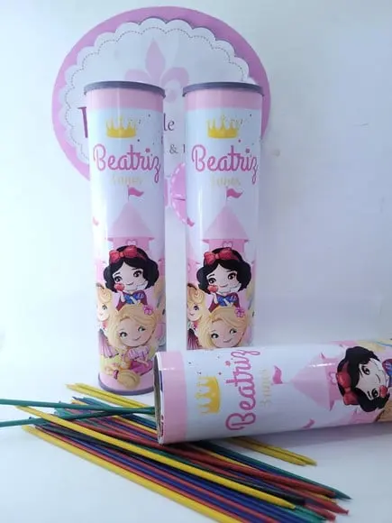 Pega Vareta Personalizado Princesas Lembrancinha Menina