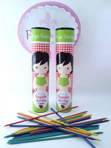Pega Vareta Personalizado Picnic Lembrancinha Menina