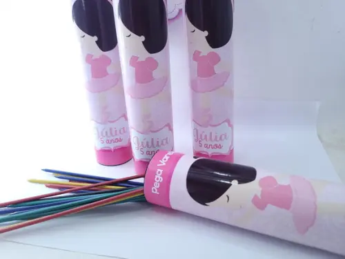 Pega Vareta Personalizado Bailarina Lembrancinha Menina