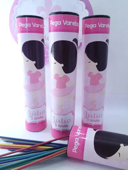 Pega Vareta Personalizado Bailarina Lembrancinha Menina