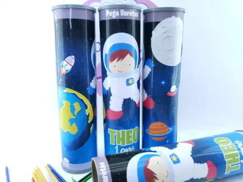 Pega Varetas Personalizado Astronauta Galáxia