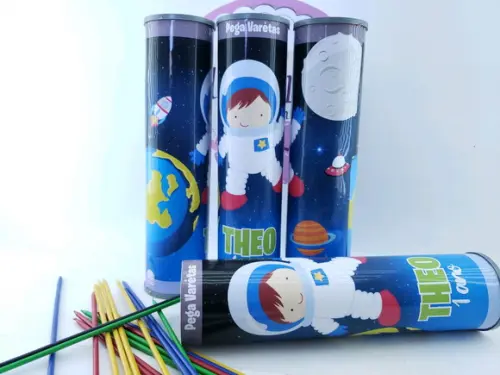 Pega Varetas Personalizado Astronauta Galáxia