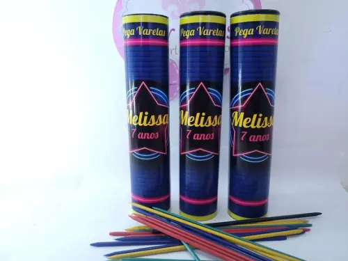 Pega Varetas Personalizado Lembrancinha Festa Neon