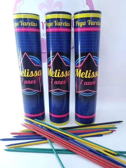Pega Varetas Personalizado Lembrancinha Festa Neon
