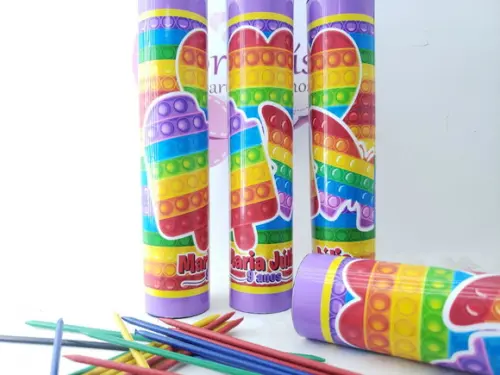 Pega Varetas Personalizado Pop It Colorido