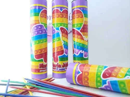 Pega Varetas Personalizado Pop It Colorido