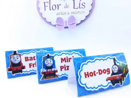 Plaquinhas Comidas Thomas e Seus Amigos