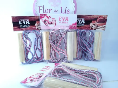 Pula Corda Personalizada Boiadeira Menino Menina Fazendinha