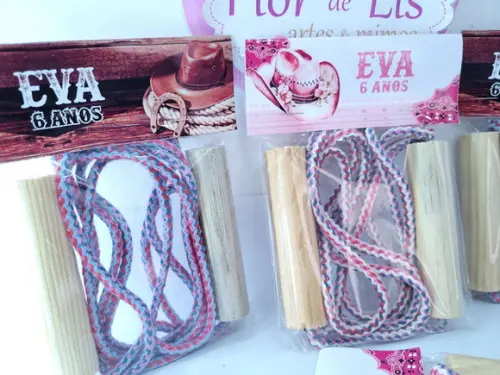 Pula Corda Personalizada Boiadeira Menino Menina Fazendinha
