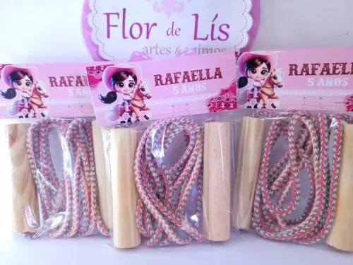 Pula Corda Personalizado Boiadeira Lembrancinha Fazendinha