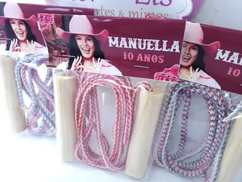 Pula Corda Personalizado Boiadeira Lembrancinha