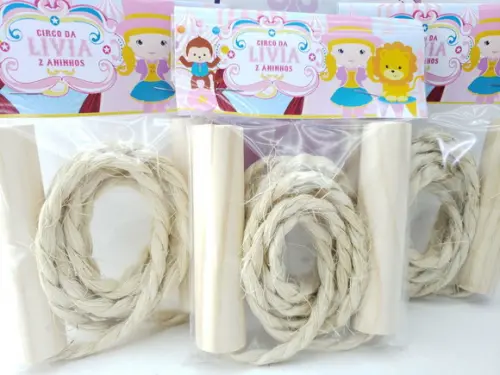 Pula Cordas Circo Rosa Menina