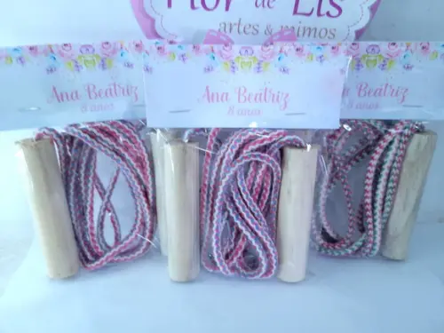 Pula Cordas Lembrancinha Floral Aquarela Jardim Encantado