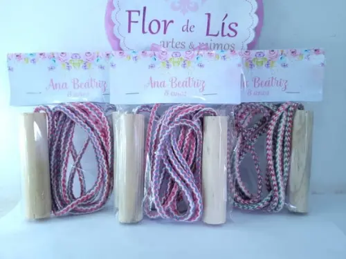 Pula Cordas Lembrancinha Floral Aquarela Jardim Encantado
