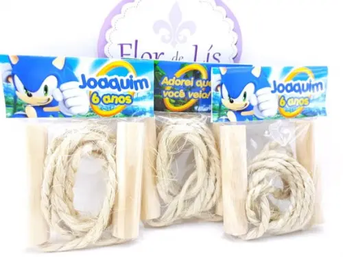 Pula Cordas Lembrancinha Sonic