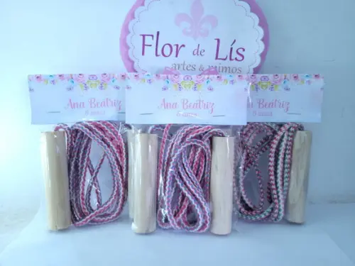 Pula Cordas Lembrancinha Floral Aquarela Jardim Encantado