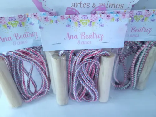 Pula Cordas Lembrancinha Floral Aquarela Jardim Encantado