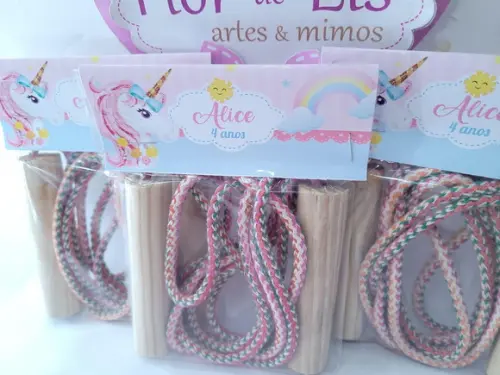 Pula Cordas Lembrancinha Unicórnio Personalizado