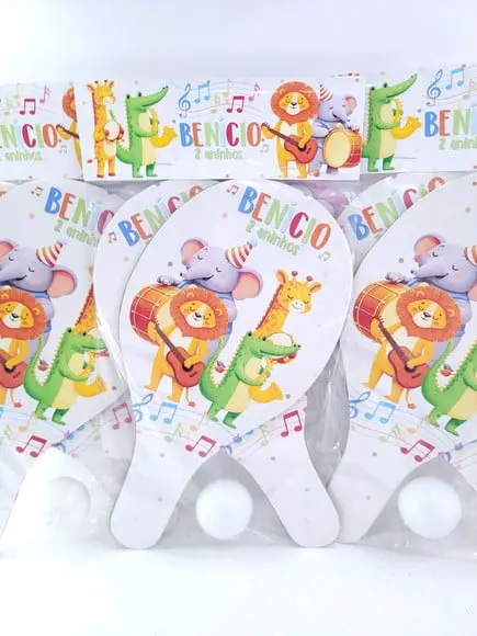 Raquete Personalizada Banda dos Animais Lembrancinha