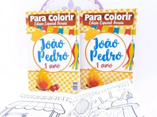 Revistinha Colorir Arraiá Festa Junina