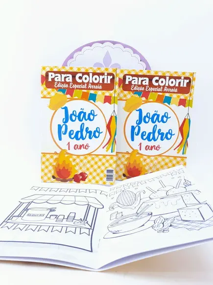 Revistinha Colorir Arraiá Festa Junina