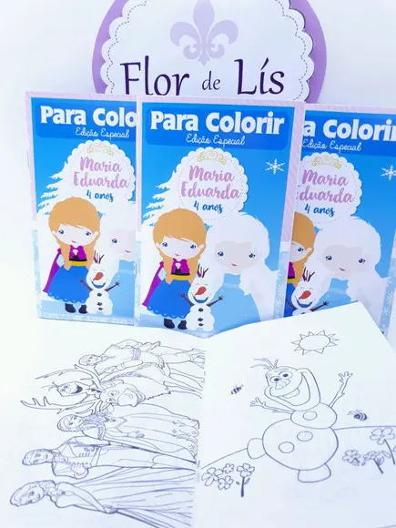 Revistinha Colorir Frozen Gelo Cute