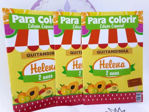 Revistinha Colorir Quitandinha Frutas