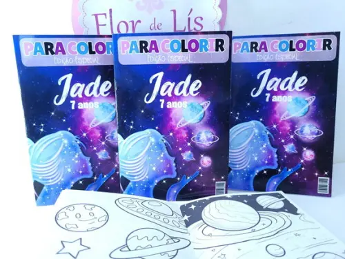 Revistinha de Colorir Meu Universo Galáxia