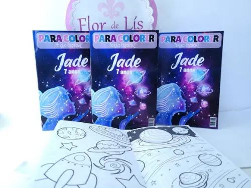 Revistinha de Colorir Meu Universo Galáxia