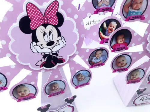 Roda Gigante Minnie Rosa Mês a Mês