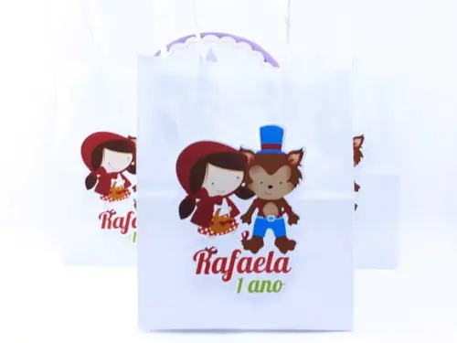 Sacolinha P Chapeuzinho Vermelho 16cm