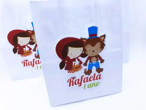Sacolinha P Chapeuzinho Vermelho 16cm