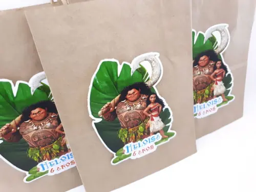 Sacolinha P Guloseimas Moana e Maui