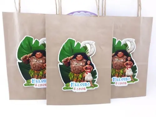 Sacolinha P Guloseimas Moana e Maui