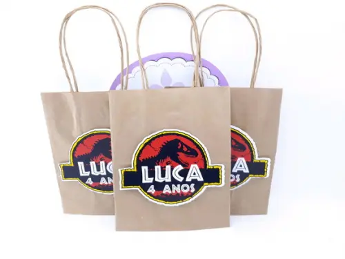 Sacolinha P Jurassic Dinossauros 16cm