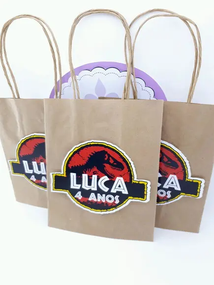 Sacolinha P Jurassic Dinossauros 16cm