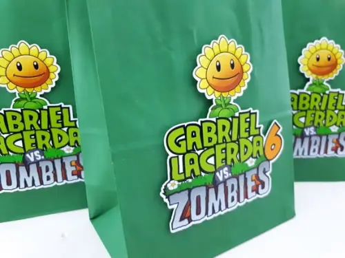 Sacolinha Plants Vs Zombies 16cm