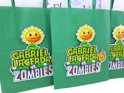 Sacolinha Plants Vs Zombies 16cm