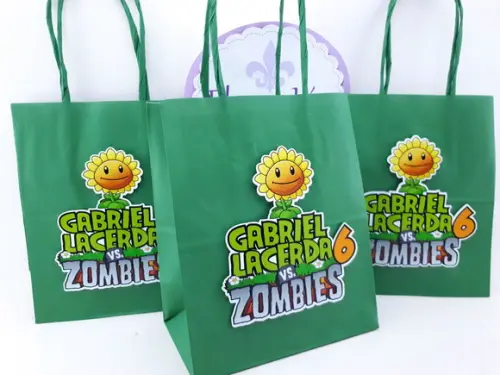 Sacolinha Plants Vs Zombies 16cm