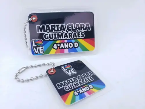 Tag Chaveiro Escolar Now United para Mochila e Lancheira