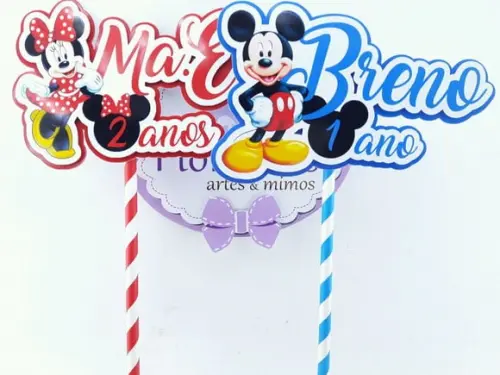 Topo Bolo Minnie ou Mickey