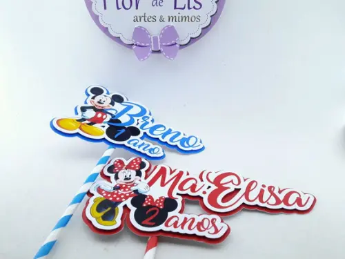 Topo Bolo Minnie ou Mickey