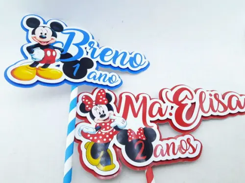 Topo Bolo Minnie ou Mickey
